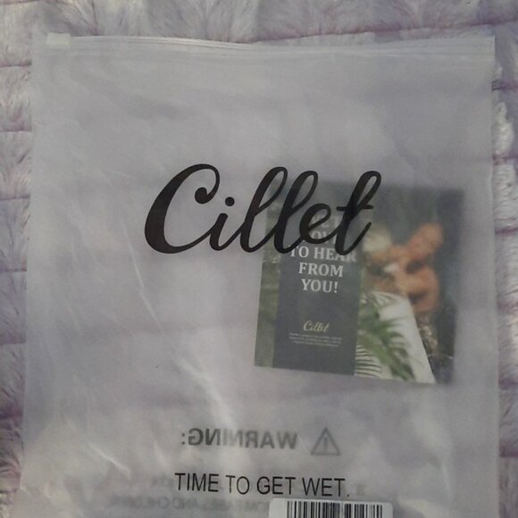 Cillet NWT Burgandy Halter Crisscross Ruched High Cut Tankini Swimsuit Size L - Picture 7 of 8